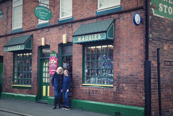 Margaret and Kate outside of Maggies Corner Shop © Marta Kochanek Wednesbury High Street Stories HSHAZ 2021