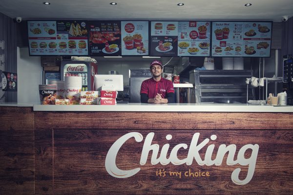 Mohammed inside Chicking © Marta Kochanek, Wednesbury High Street Stories, HSHAZ, 2021